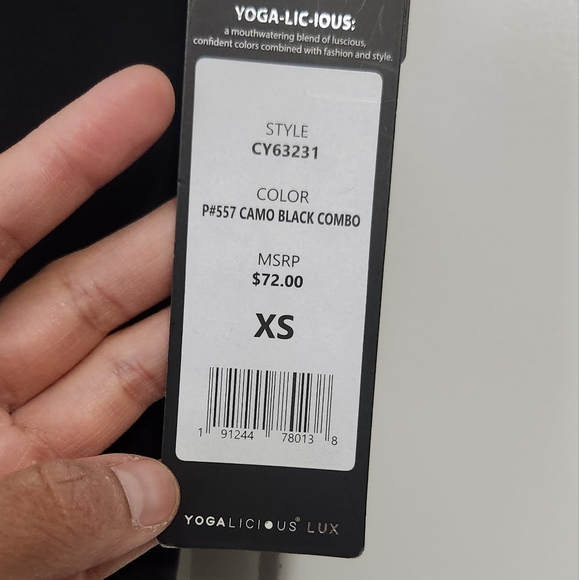 Yogalicious Lux Black Camo Leggings - Picture 5 of 5